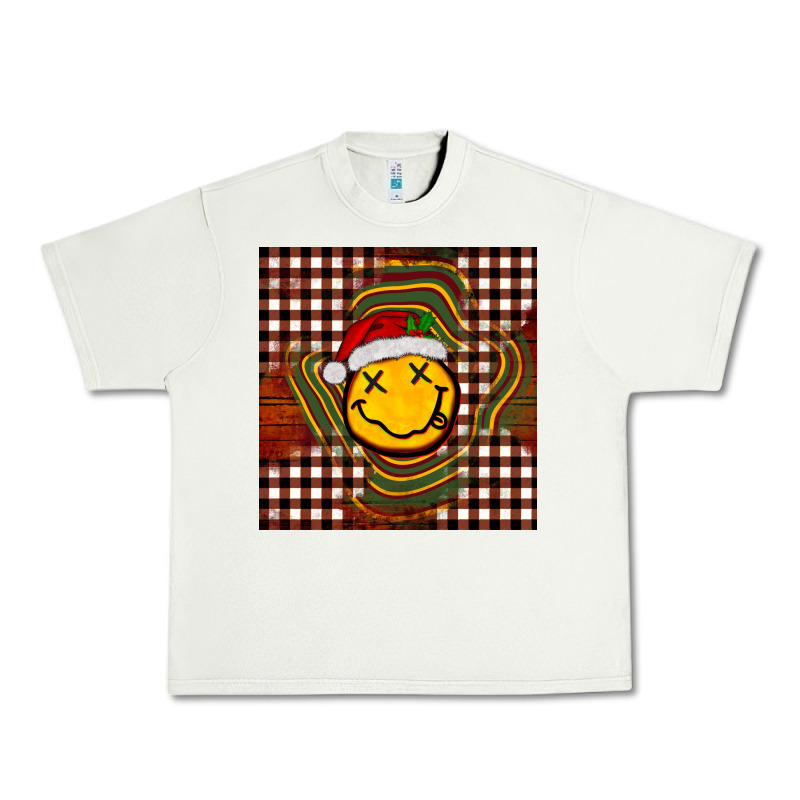 Christmas Smiley Face Urban Heavy Tee by BarkalooDesign | Teevron
