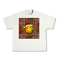 Pistachio Christmas smiley face Urban Heavy Tee - BarkalooDesign