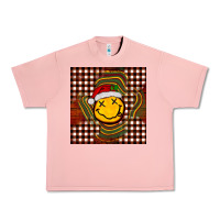 Salmon Christmas smiley face Urban Heavy Tee - BarkalooDesign
