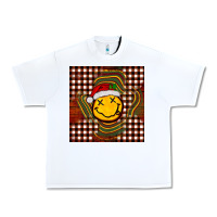 White Christmas smiley face Urban Heavy Tee - BarkalooDesign