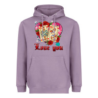 Lavender love you playing cards roses and pearls Heavyweight Hoodie - AdoDesignShop