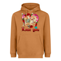 Meerkat love you playing cards roses and pearls Heavyweight Hoodie - AdoDesignShop