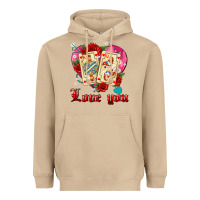 Mushroom love you playing cards roses and pearls Heavyweight Hoodie - AdoDesignShop