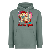 Sage love you playing cards roses and pearls Heavyweight Hoodie - AdoDesignShop