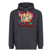 Smoke love you playing cards roses and pearls Heavyweight Hoodie - AdoDesignShop
