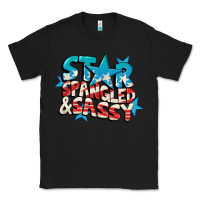 Black Star spangled and sassy 4th of july Classic Tee - CowGirlArtShop
