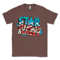 Chestnut Star spangled and sassy 4th of july Classic Tee - CowGirlArtShop