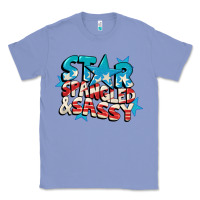 Colony Blue Star spangled and sassy 4th of july Classic Tee - CowGirlArtShop