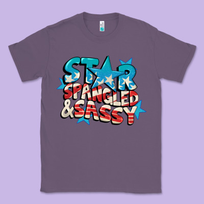 Star Spangled And Sassy 4th Of July Classic Tee Designed By Cowgirlartshop