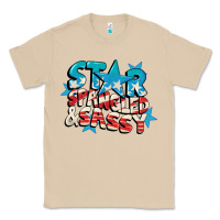 Mushroom Star spangled and sassy 4th of july Classic Tee - CowGirlArtShop