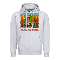 Country Roads Take Me Home Zipper Hoodie | Teevron