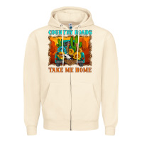 Sandshell country roads take me home Zipper Hoodie - HRA Design Shop