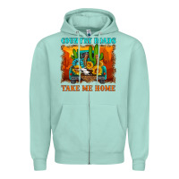 Seafoam country roads take me home Zipper Hoodie - HRA Design Shop