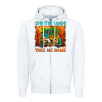 White country roads take me home Zipper Hoodie - HRA Design Shop