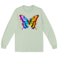 Matcha rainbow butterfly Long Sleeve Tee - Zillion Design Studio