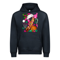 Navy Pink Christmas Breast Cancer Ribbon Basketball Urban Hoodie - BundleAndBundleShop