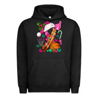 Pigment Black Pink Christmas Breast Cancer Ribbon Basketball Urban Hoodie - BundleAndBundleShop