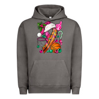 Pigment Tornado Pink Christmas Breast Cancer Ribbon Basketball Urban Hoodie - BundleAndBundleShop