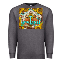 Charcoal Heather grateful cross Premium Sweatshirt - BarkalooDesign