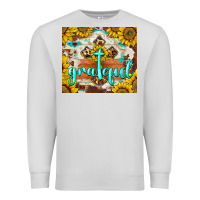 Dove Grey grateful cross Premium Sweatshirt - BarkalooDesign