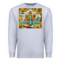 Heather Grey grateful cross Premium Sweatshirt - BarkalooDesign