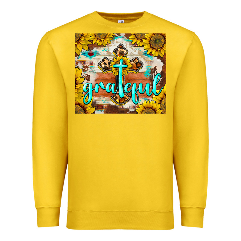 Grateful Cross Premium Sweatshirt by BarkalooDesign | Teevron