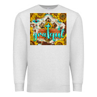 Oatmeal Heather grateful cross Premium Sweatshirt - BarkalooDesign
