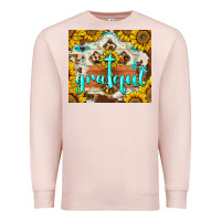 Pale Pink grateful cross Premium Sweatshirt - BarkalooDesign