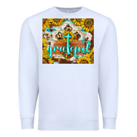 White grateful cross Premium Sweatshirt - BarkalooDesign