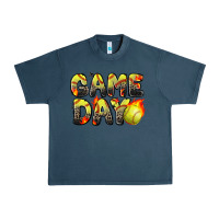Midnight Navy game day softball leopard Urban Heavy Tee - Zillion Design Studio