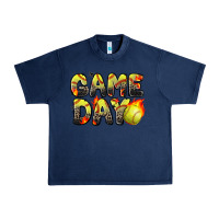 Navy game day softball leopard Urban Heavy Tee - Zillion Design Studio