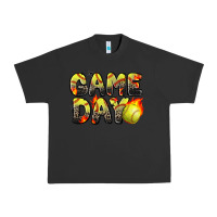 Pigment Black game day softball leopard Urban Heavy Tee - Zillion Design Studio