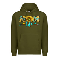 Army Green mom life Premium Hoodie - NancyCooperArtShop