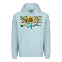 Blue Mist mom life Premium Hoodie - NancyCooperArtShop