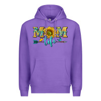 Purple mom life Premium Hoodie - NancyCooperArtShop