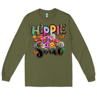 Army Green hippie soul Long Sleeve Tee - AdoDesignShop