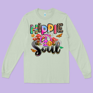 Hippie Soul Long Sleeve Tee Designed By Adodesignshop