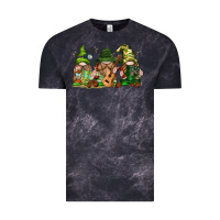 Cloud Black camping gnomies Vintage Tee - texasbilliewilder