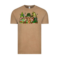 Vintage Coffee camping gnomies Vintage Tee - texasbilliewilder