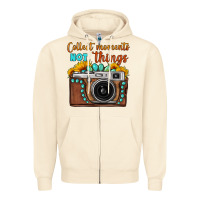 Sandshell collect moments not things sunflower gemstone vintage camera Zipper Hoodie - FaDigitalArtStudio