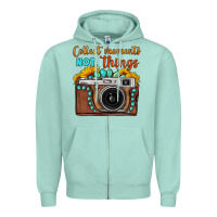 Seafoam collect moments not things sunflower gemstone vintage camera Zipper Hoodie - FaDigitalArtStudio