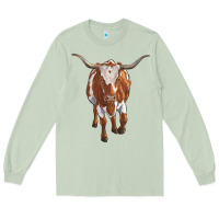 Matcha longhorn cow Long Sleeve Tee - RanaPortraitStore
