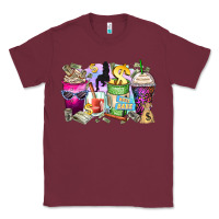 Burgundy boss babe coffee cups Classic Tee - Zillion Design Studio