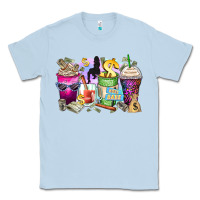 Dusty Blue boss babe coffee cups Classic Tee - Zillion Design Studio