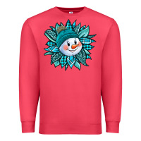 Cardinal cute snowman winter sunflower Premium Sweatshirt - Jasminsmagicworld