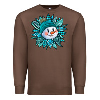 Chestnut cute snowman winter sunflower Premium Sweatshirt - Jasminsmagicworld