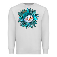 Dove Grey cute snowman winter sunflower Premium Sweatshirt - Jasminsmagicworld