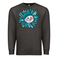 Smoke cute snowman winter sunflower Premium Sweatshirt - Jasminsmagicworld