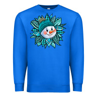 True Royal cute snowman winter sunflower Premium Sweatshirt - Jasminsmagicworld