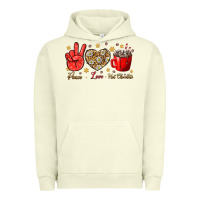 Pigment Pistachio Peace Love Hot Chocolate Urban Hoodie - BundleAndBundleShop
